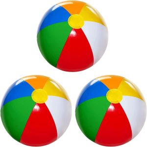 4E's Novelty Beach Balls for Kids [3 Pack] Large 20 inch Inflatable Beach Ball shopping canada - toys canada - best balls for toddlers - types of balls - balls canada