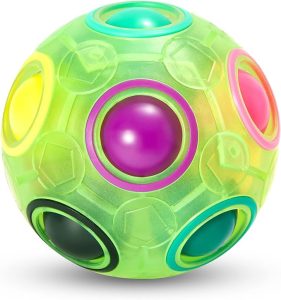 Vdealen Magic Rainbow Puzzle Ball- Fidget Ball Puzzle Game- Brain Teaser Toy for Boys & Girls Age 3 and Up - shopping canada - toys canada - best balls for toddlers - types of balls - balls canada