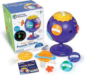 Learning Resources Solar System Puzzle Globe - 21 Pieces, Age 3+ Space Toys for Toddlers, STEM Toys for Kids