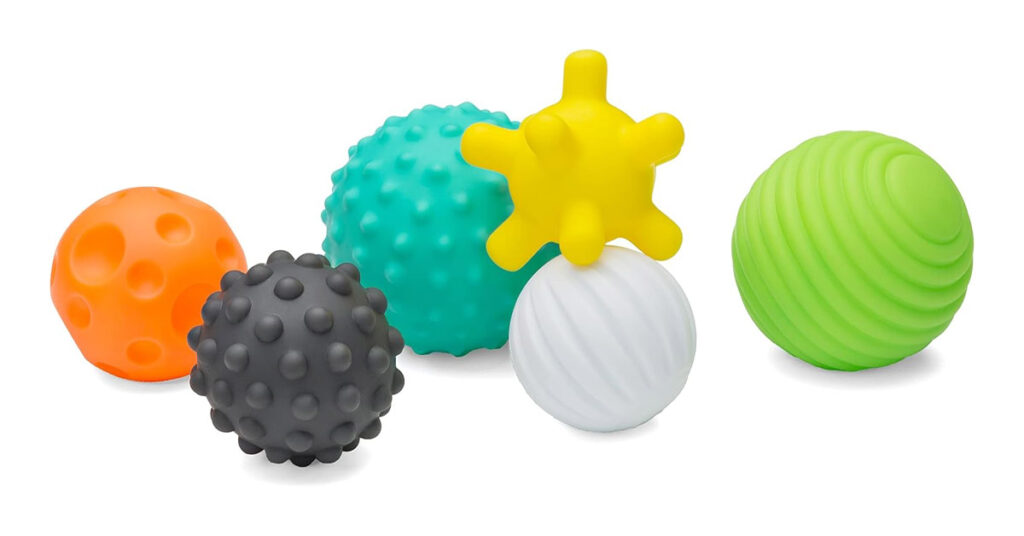 infant sensory balls, toddler sensory balls, Infantino Textured Multi Ball Set