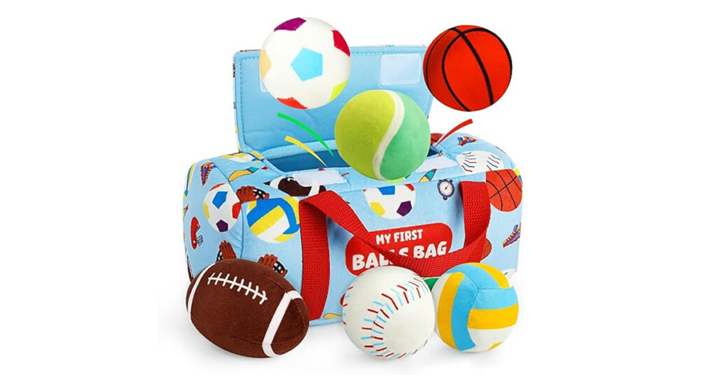 mini sports balls, plush balls for toddlers
