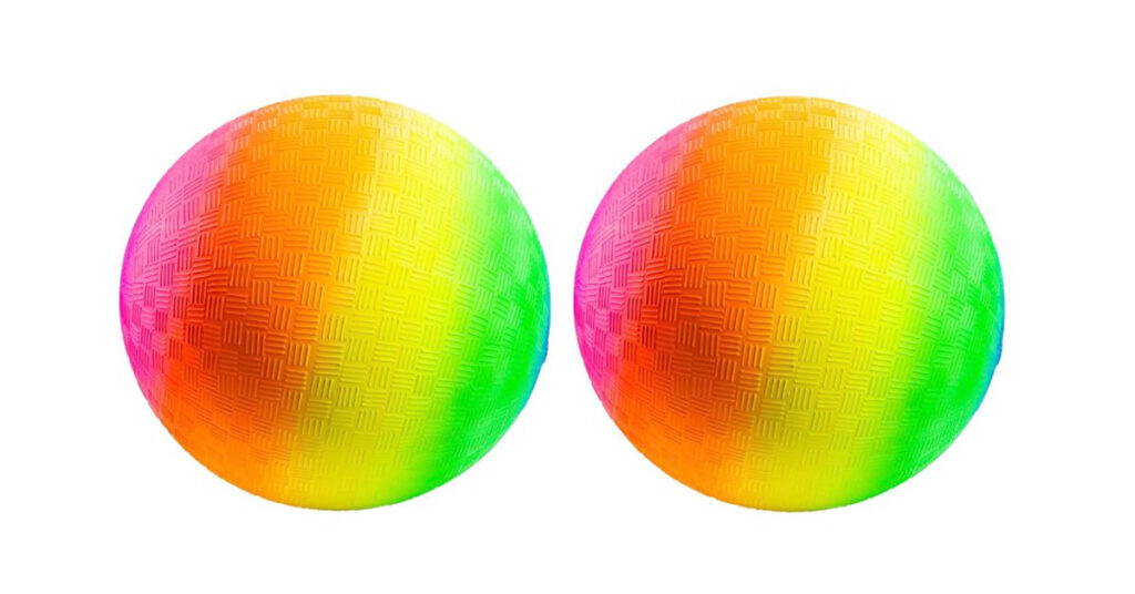 rainbow bouncy balls